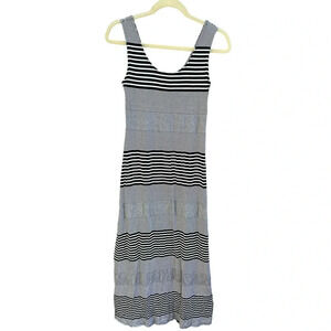 MERONA STRIPED JERSEY MAXI DRESS